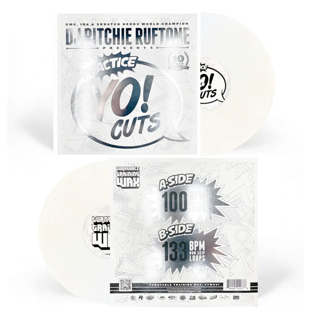 10 inch vinyl - DJ Ritchie Ruftone - Practice Yo Cuts 10 Year Anniversary