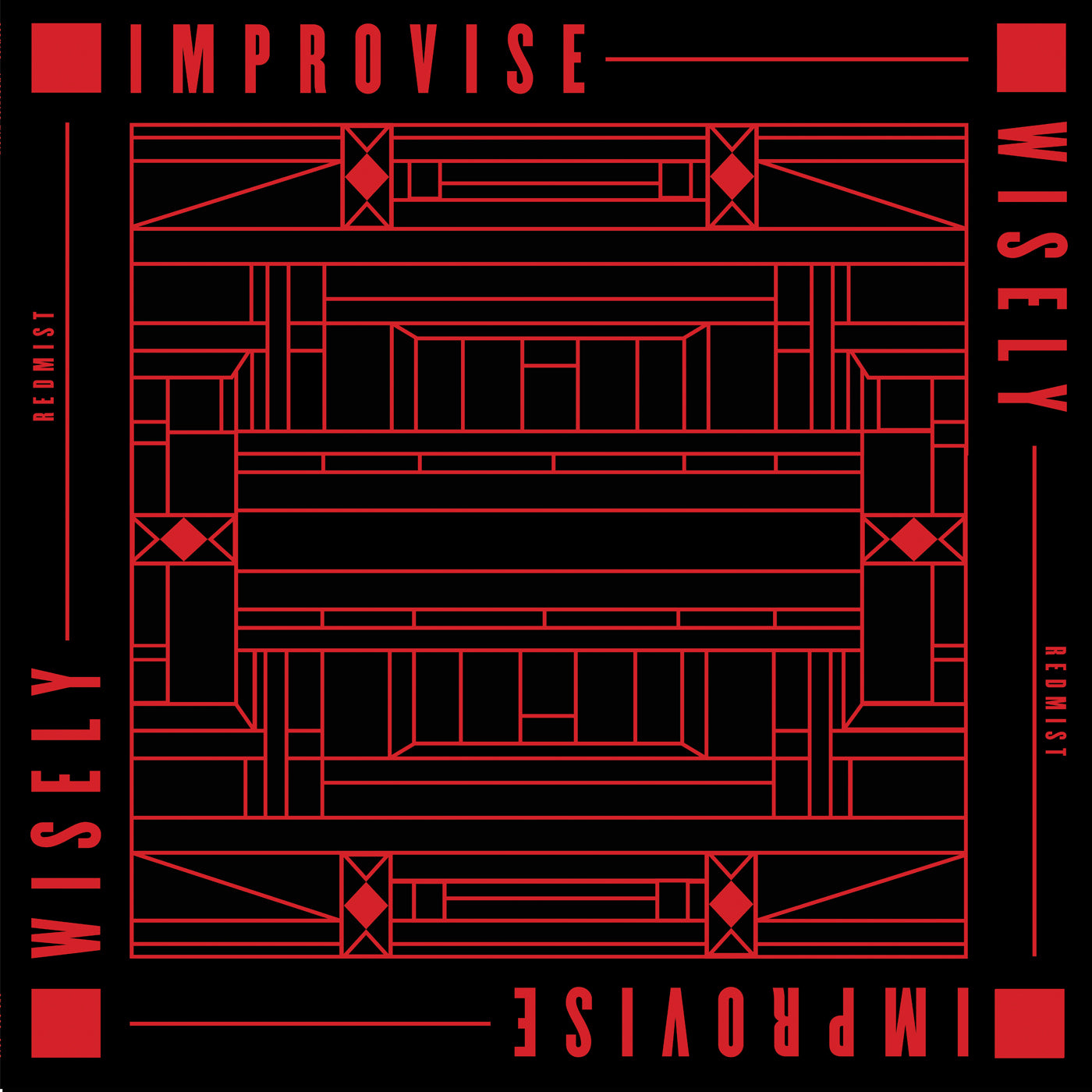 12 inch vinyl - Redmist - Improvise Wisely LAVA RED VINYL