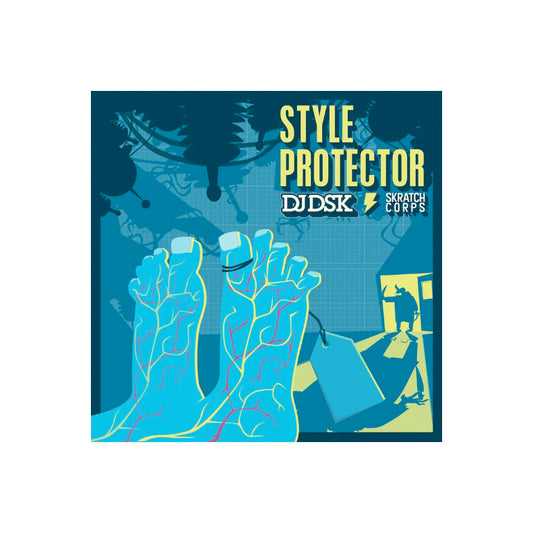 7 inch vinyl - DJ DSK, Matman, DJ Koncept and menAce - Style Protector - Cut & Paste Records - 7" Vinyl, DNA Records, Scratch Vinyl, Skipless