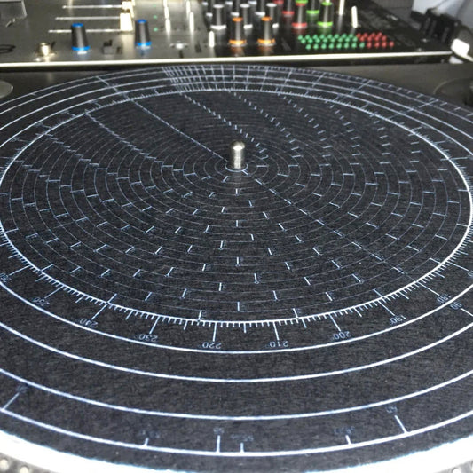 Slipmat - DJ Raedawn - BPM protractor slipmat - Cut & Paste Records - Slipmats