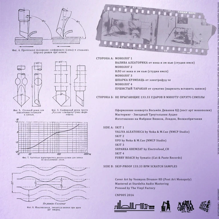 12 inch vinyl - NMCP Studio - Zarecord - Cut & Paste Records - 12" Vinyl, Beats & Instrumentals, Cut & Paste Records, Music - Vinyl, Scratch Vinyl, Skipless