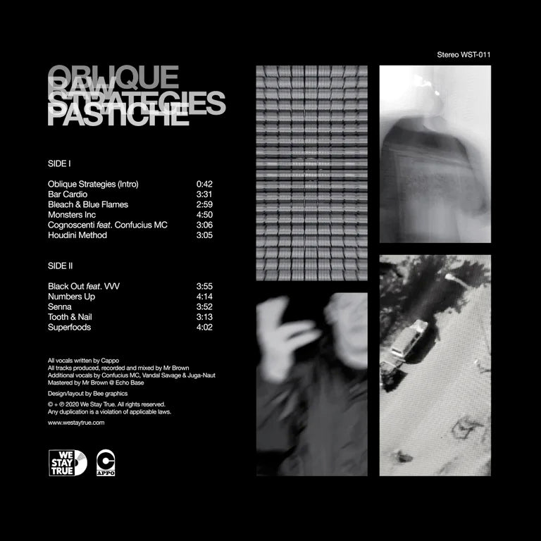 12 inch vinyl - Oblique Strategies - Raw Pastiche LP - Cut & Paste Records - 12" Vinyl, Music - Vinyl, We Stay True