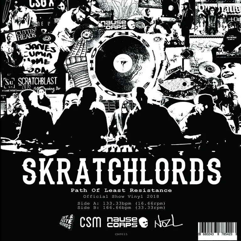 12 inch vinyl - Skratchlords - Path of Least Resistance - Cut & Paste Records - 12" Vinyl, Cut & Paste Records, Scratch Vinyl, Skipless