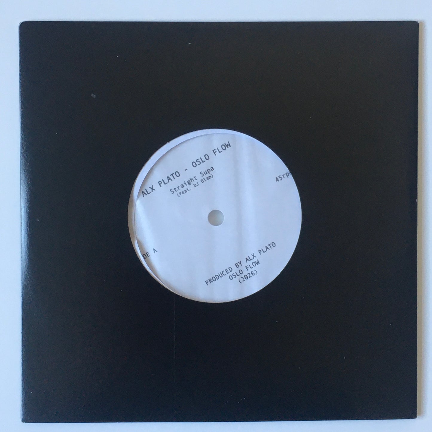 Alx Plato (of Oslo Flow) - Straight Supa - 7" Lathe Cut Single