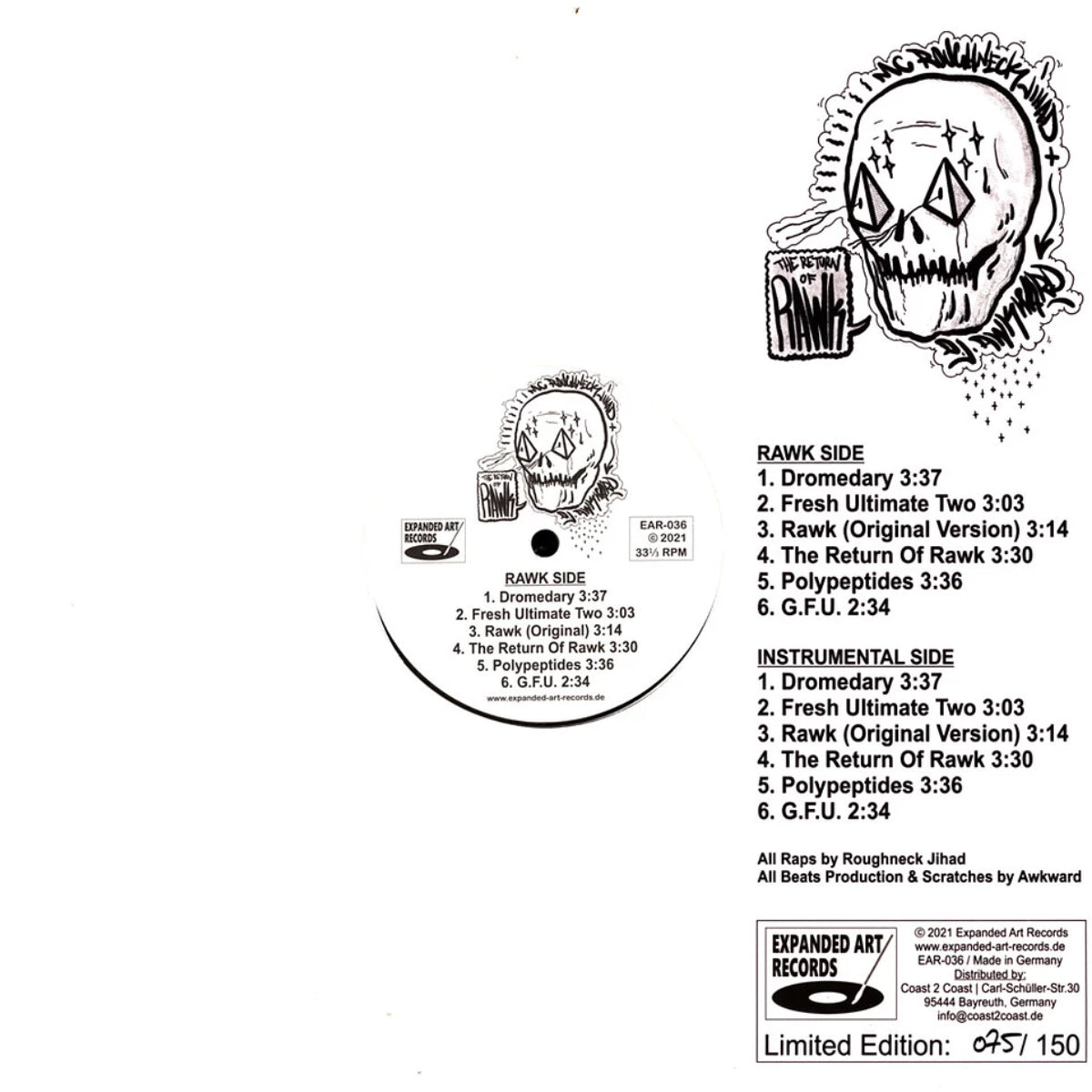 12 inch vinyl - Roughneck Jihad - The Return Of RAWK