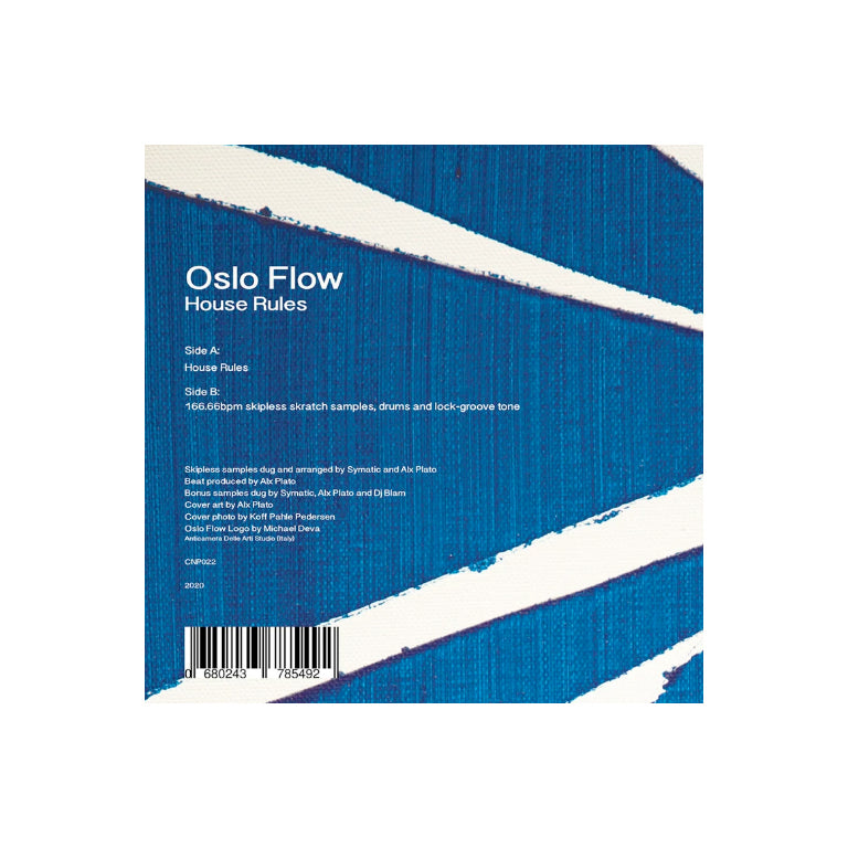 7 inch vinyl - Oslo Flow - Alx Plato - House Rules - Cut & Paste Records - 7" Vinyl, Beats & Instrumentals, Cut & Paste Records, Music - Vinyl, Scratch Vinyl, Skipless